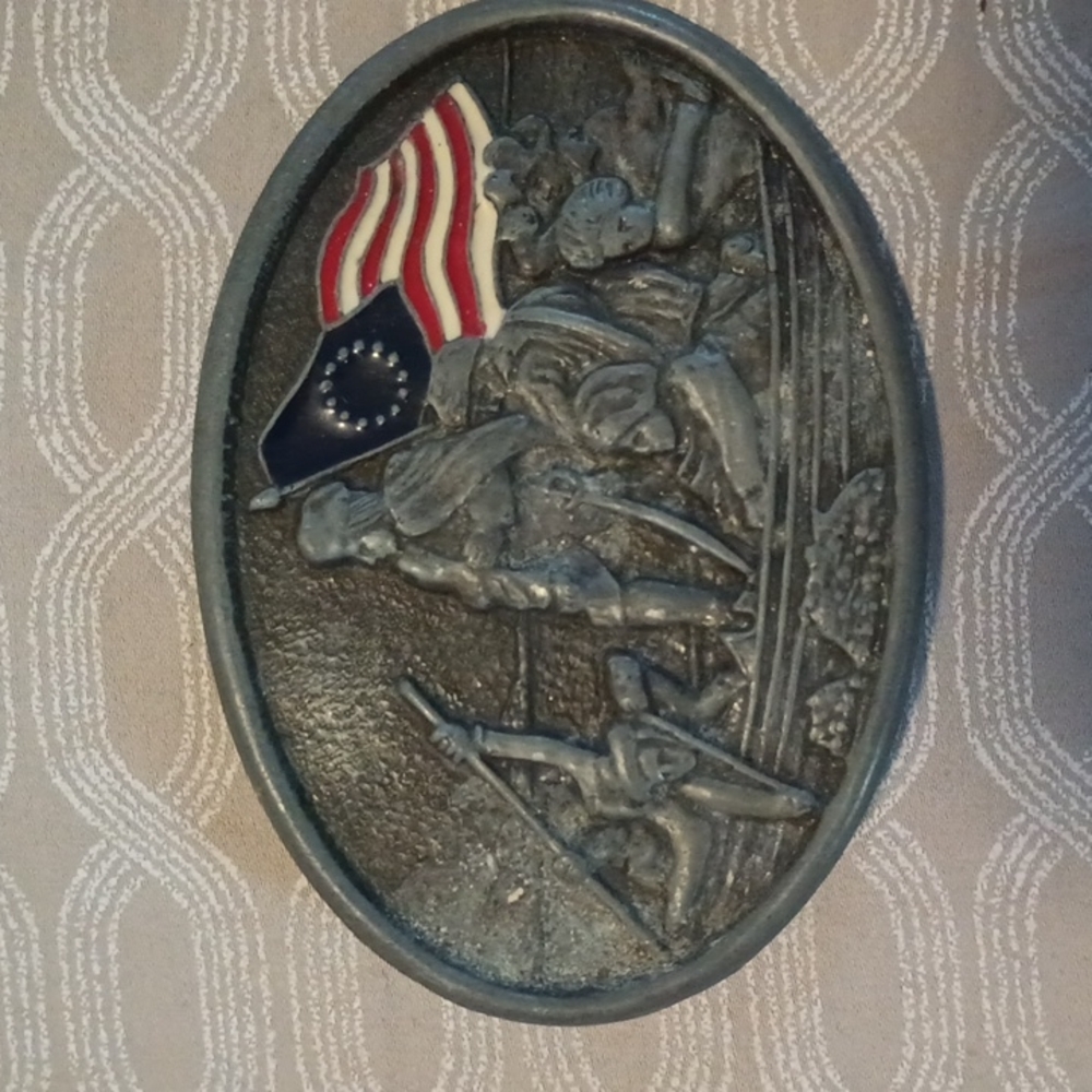 Belt buckle George Washington Deleware Vintage